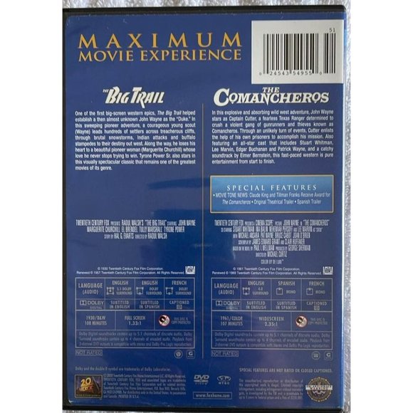 The Big Trail / The Comancheros (DVD, 2 Disc Set) - Picture 2 of 6